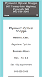 Mobile Screenshot of plymouthopticalshoppe.com